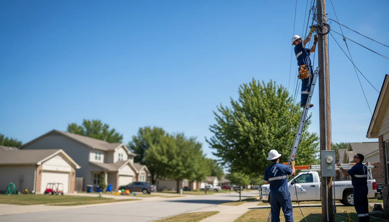 Residential electrician providing installation services in Saint Marys, OH